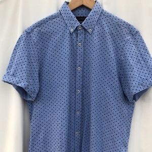 Zara Man Men's Shirt Size M? Blue/BlackPolka Dot